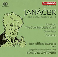 JANACEK Orchestral Works Vol. 1. Sinfonietta, CAPRICCIO. Suite from The Cunning Little Vixen with Bergen Symphonic Orchestra Edward GARDNER conducting
